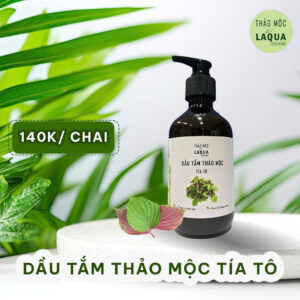 Dầu tắm thảo mộc tía tô